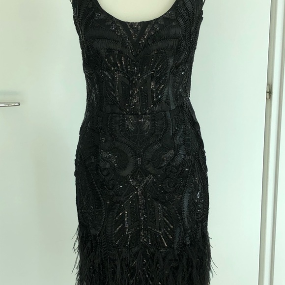 David Meister beaded Sequin Dress - Picture 6 of 7